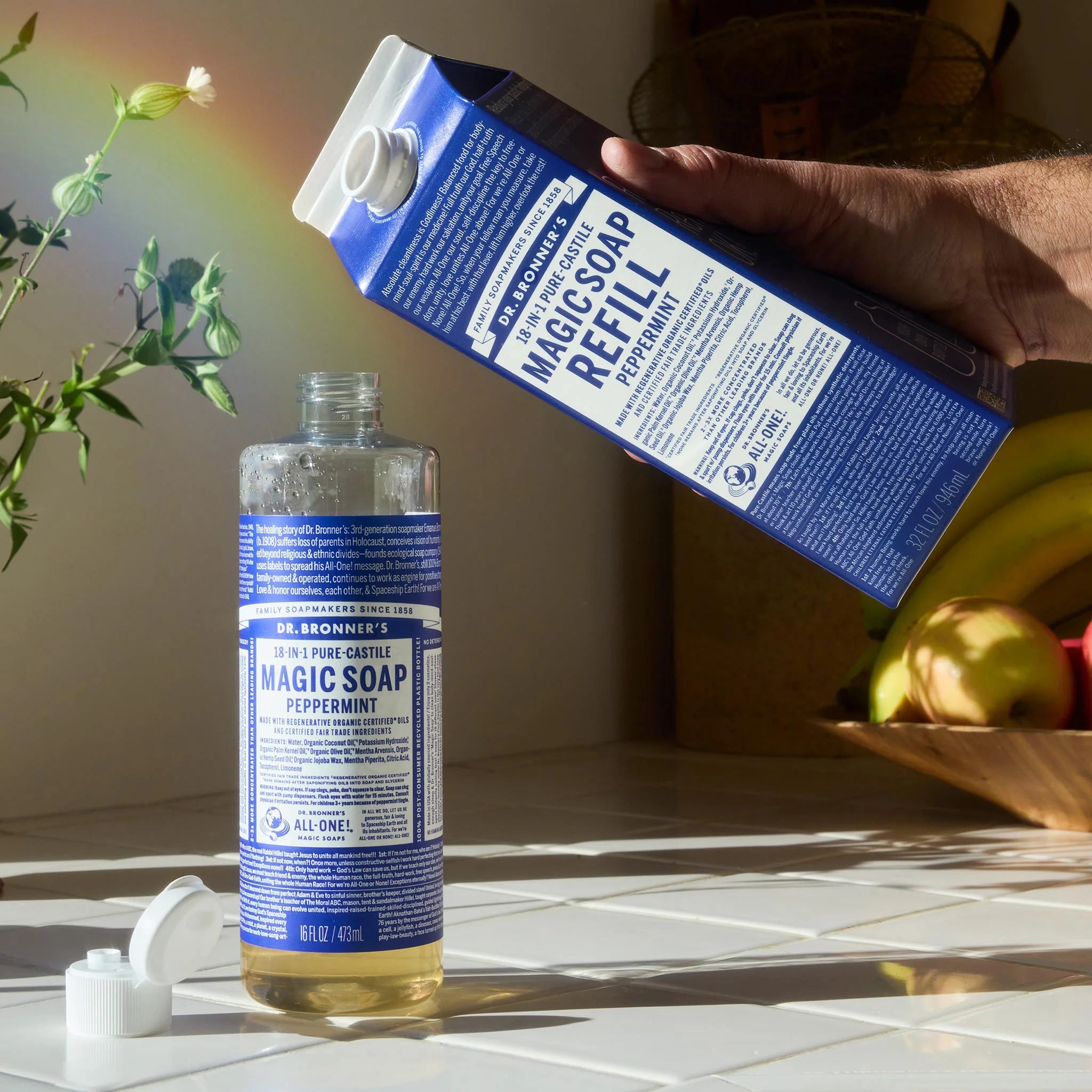 Peppermint - Pure-Castile Magic Soap Refill - Image 3